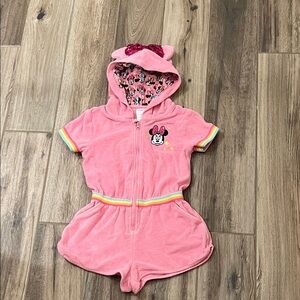 Disney Store Pink Minnie Mouse Hooded Cover Up